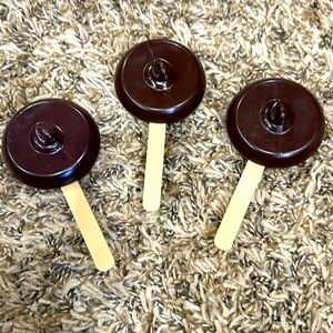 SET OF 3 DAIRY QUEEN ICE CREAM PLAY SET CHOCOLATE DILLY BARS PLASTIC FUN